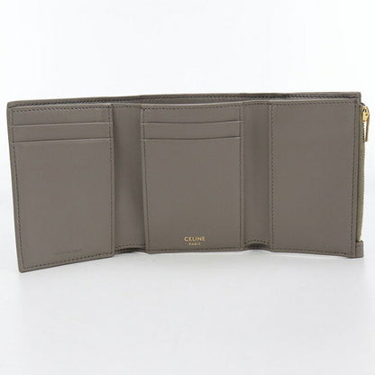 二手Celine Trifold钱包女装品牌CELINE细肩带钱包10M963GHH灰色钱包USDCE102414011
