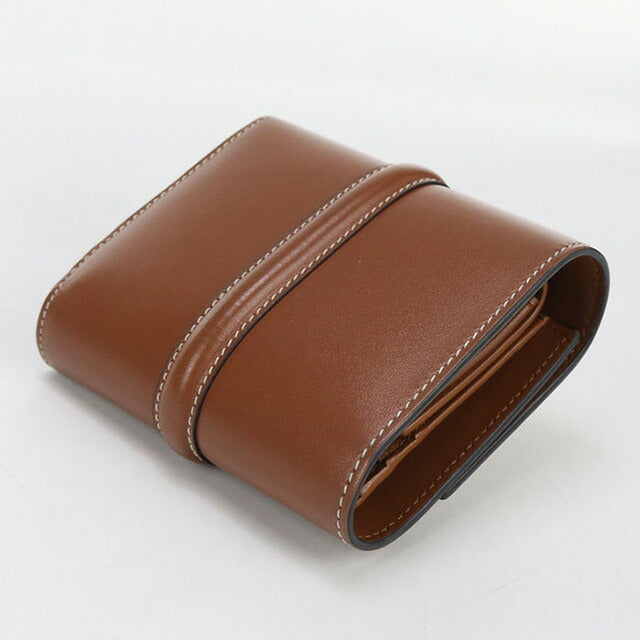 中古 セリーヌ 三折財布 レディース ブランド CELINE 16(セーズ) スモール トリフォールドウォレット 10F523CQ7 04LU ブラウン 財布 USDCE102606011