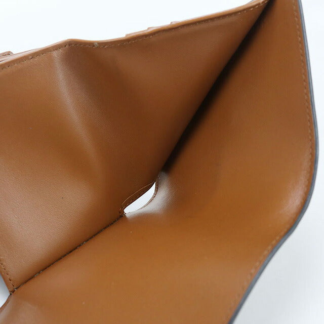 中古 セリーヌ 三折財布 レディース ブランド CELINE 16(セーズ) スモール トリフォールドウォレット 10F523CQ7 04LU ブラウン 財布 USDCE102606011