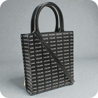 中古 セリーヌ ハンドバッグ レディース ブランド CELINE ミニ バーティカル カバ レザー 194372DT2.38AW ブラック バッグ USDCE102764011