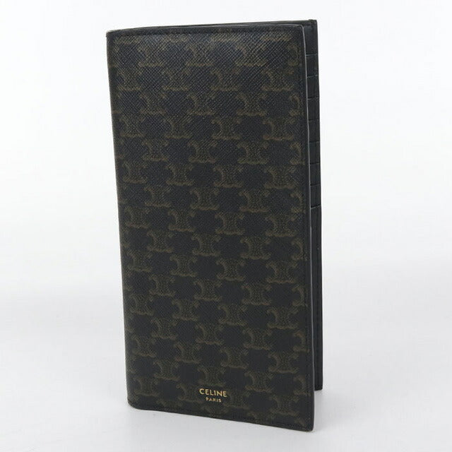 中古 セリーヌ 長財布二折 メンズ ブランド CELINE トリオンフ