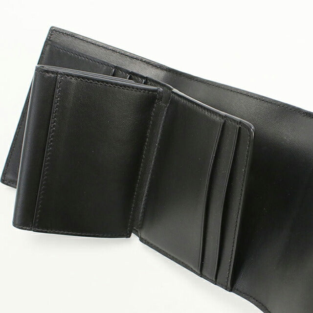 中古 セリーヌ 三つ折り財布 レディース ブランド CELINE トリオンフ スモールフラップウォレット 10D783DPV.38NO ブラック 財布 USDCE103820011