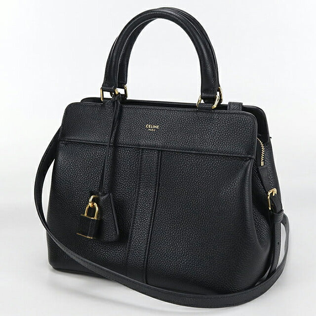 中古 セリーヌ トートバッグ レディース ブランド CELINE スモール カバ ドゥ フランス 2WAY 19196 3CRE 38NO ブラック バッグ USDCE104051011