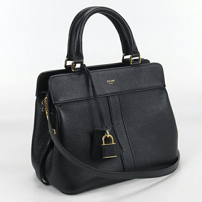 中古 セリーヌ トートバッグ レディース ブランド CELINE スモール カバ ドゥ フランス 2WAY 19196 3CRE 38NO ブラック バッグ USDCE104051011