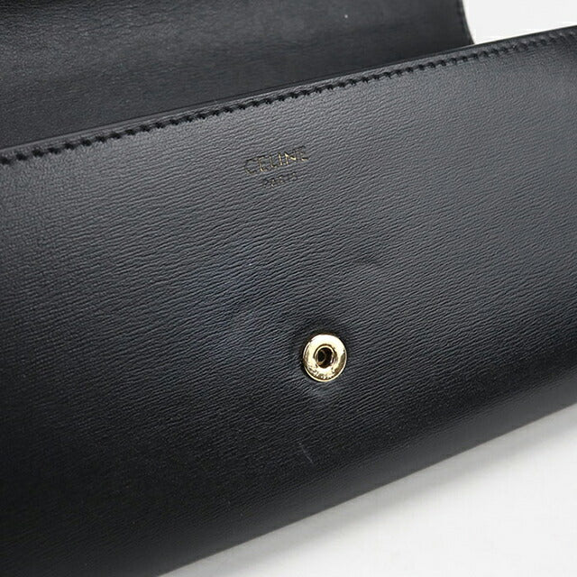 二手Celine长款钱包双折女士品牌CELINE Triomphe大号钱包10E313DPV.38NO黑色钱包USDCE104330011