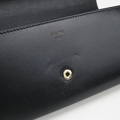二手Celine长款钱包双折女士品牌CELINE Triomphe大号钱包10E313DPV.38NO黑色钱包USDCE104330011