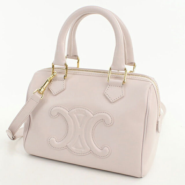Used Celine Handbag Ladies Brand CELINE Triomphe Small Boston 113773DU3 Pink USDCE105053011