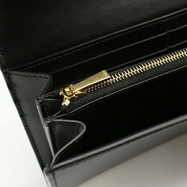 CELINE Large Triomphe 長財布 ブラック レザー CELINE トリオンフ