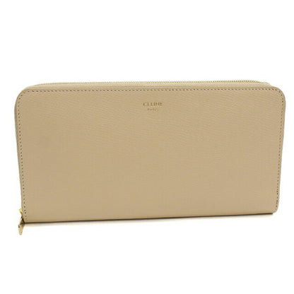 中古 セリーヌ 長財布ラウンドファスナー レディース ブランド CELINE ラージ ジップウォレット ベージュ 財布 USDCE106006011