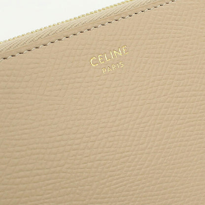 中古 セリーヌ 長財布ラウンドファスナー レディース ブランド CELINE ラージ ジップウォレット ベージュ 財布 USDCE106006011