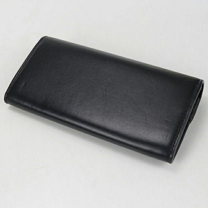 中古 セリーヌ 長財布二折 レディース ブランド CELINE トリオンフ ラージウォレット ブラック 財布 USDCE106615011