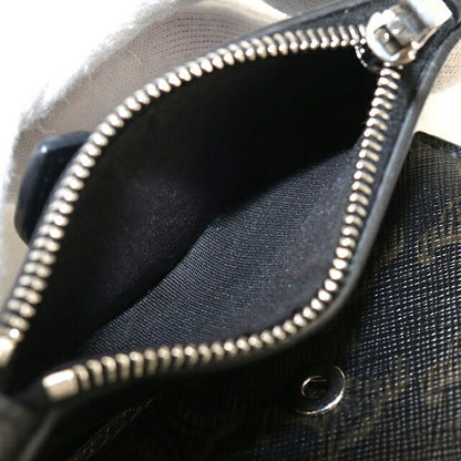 中古 セリーヌ 三つ折り財布 メンズ ブランド CELINE トリオンフキャンバス ブラック 財布 USDCE106620011