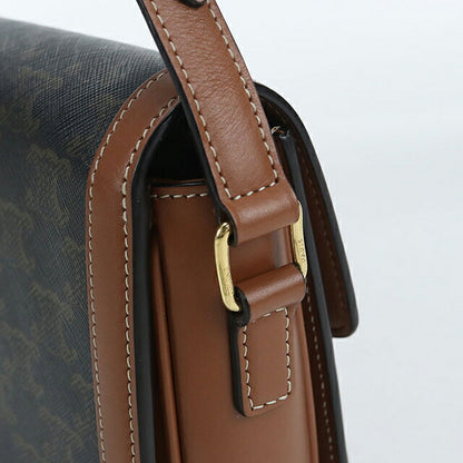 中古 セリーヌ 斜め掛け ショルダーバッグ レディース ブランド CELINE トリオンフキャンバス ティーン トリオンフバッグ ブラウン バッグ USDCE106701011