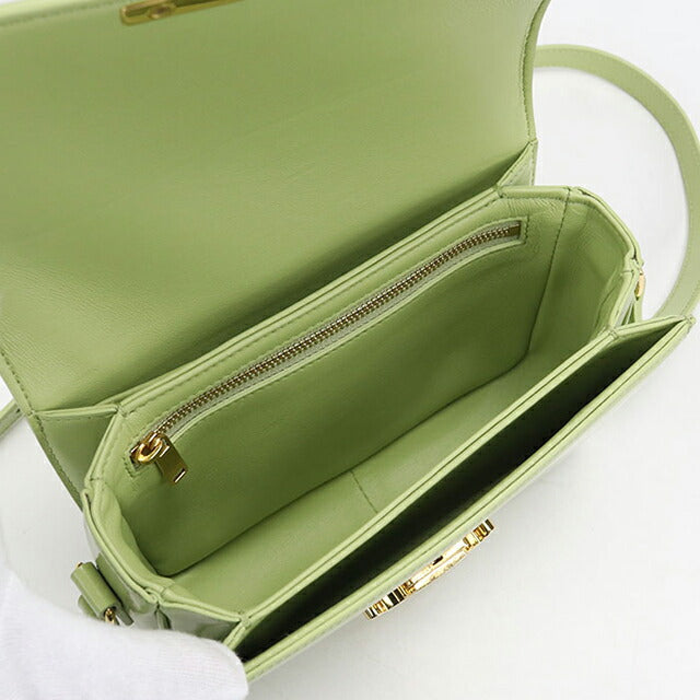 中古 セリーヌ 斜め掛け ショルダーバッグ レディース ブランド CELINE ティーントリオンフ 188423BF4 グリーン バッグ USDCE106720011