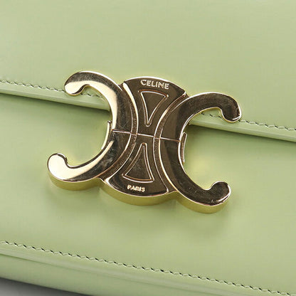 中古 セリーヌ 斜め掛け ショルダーバッグ レディース ブランド CELINE ティーントリオンフ 188423BF4 グリーン バッグ USDCE106720011