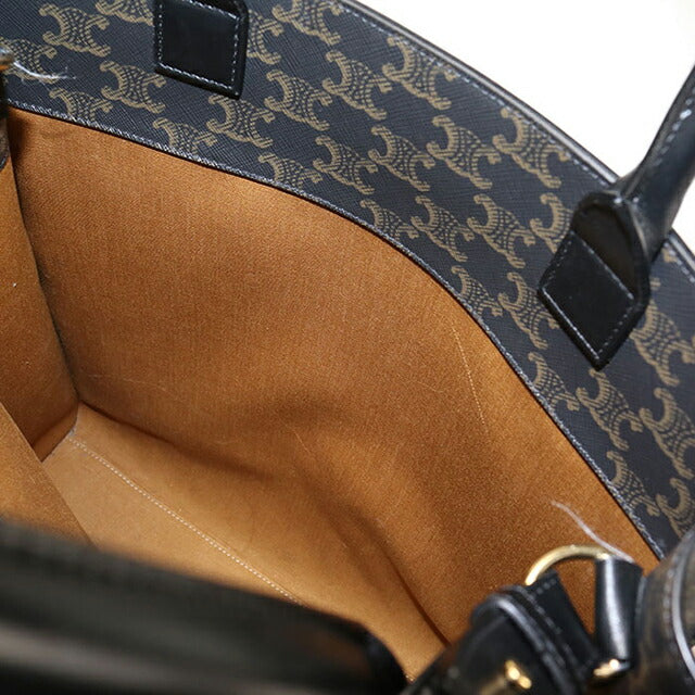 【中古】セリーヌ  CELINE  トリオンフ  バーティカルカバ  ミディアム  ブラック/MA2602011 CELINE】セリーヌ『トリオンフ ミディアム バーティカル カバ