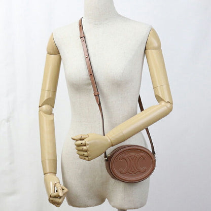 中古 セリーヌ 斜め掛け ショルダーバッグ レディース ブランド CELINE トリオンフ ブラウン USDCE107398011