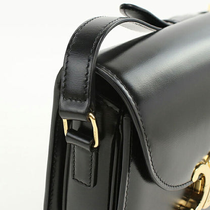 中古 セリーヌ 斜め掛け ショルダーバッグ レディース ブランド CELINE トリオンフ 110413 ブラック USDCE107924011