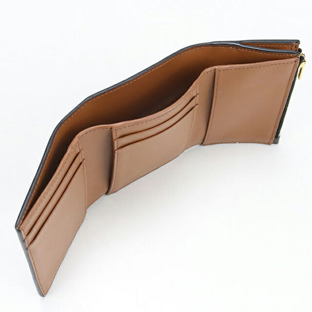 中古 セリーヌ 三つ折り財布 三折財布 レディース ブランド CELINE トリオンフキャンバス ファインストラップウォレットニノ ブラウン 財布 USDCE108137011