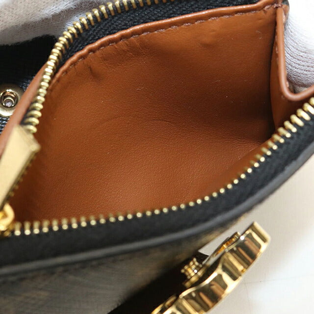 中古 セリーヌ 三つ折り財布 三折財布 レディース ブランド CELINE トリオンフキャンバス ファインストラップウォレットニノ ブラウン 財布 USDCE108137011