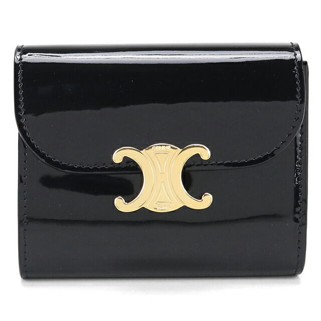 買う の が 安い セリーヌ celine 財布 三つ折り トリオンフ ブラック