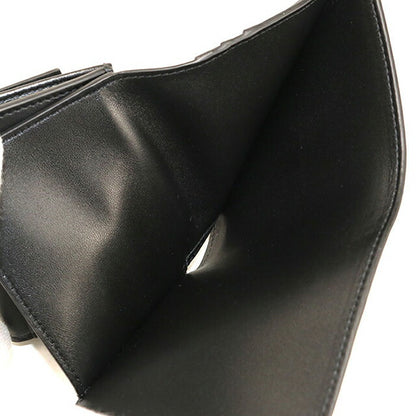 中古 セリーヌ 三つ折り財布 三折財布 レディース ブランド CELINE トリオンフ スモールフラップウォレット ブラック 財布 USDCE108138011