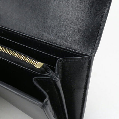 Used Celine long wallet bi-fold ladies brand CELINE Triomphe large wallet 10E313DPV.38NO black USDCE108307011