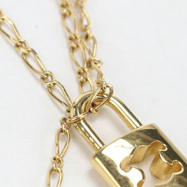 中古 セリーヌ ネックレス レディース ブランド CELINE トリオンフ ロック 461HH6BRA.35OR ゴールド アクセサリー USDCE108453011