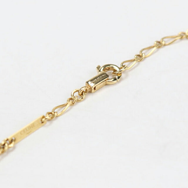 中古 セリーヌ ネックレス レディース ブランド CELINE トリオンフ ロック 461HH6BRA.35OR ゴールド アクセサリー USDCE108453011