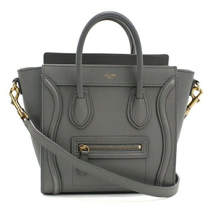 二手 Celine 手提包 女士品牌 CELINE Luggage Nano 189243AQL.10KL 灰色 USDCE108660011