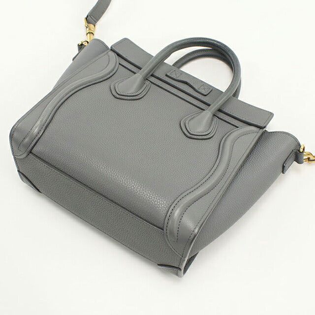 二手 Celine 手提包 女士品牌 CELINE Luggage Nano 189243AQL.10KL 灰色 USDCE108660011