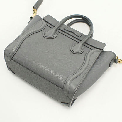 二手 Celine 手提包 女士品牌 CELINE Luggage Nano 189243AQL.10KL 灰色 USDCE108660011