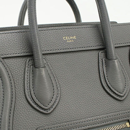 二手 Celine 手提包 女士品牌 CELINE Luggage Nano 189243AQL.10KL 灰色 USDCE108660011
