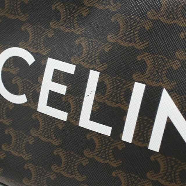 中古 セリーヌ 斜め掛け ショルダーバッグ メンズ CELINE トリオンフキャンバス ミディアム メッセンジャーバッグ レザー 194502CIM.38OG USDCE108714011