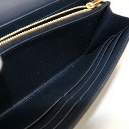 Used Celine long wallet bi-fold ladies brand CELINE Triomphe large wallet 10E313DPV navy USDCE108786011