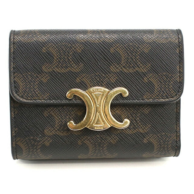中古 セリーヌ 三つ折り財布 三折財布 レディース ブランド CELINE