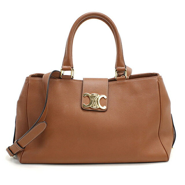 Used Celine tote bag ladies brand CELINE Triomphe 2WAY brown USDCE109276011