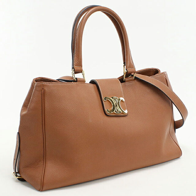 Used Celine tote bag ladies brand CELINE Triomphe 2WAY brown USDCE109276011
