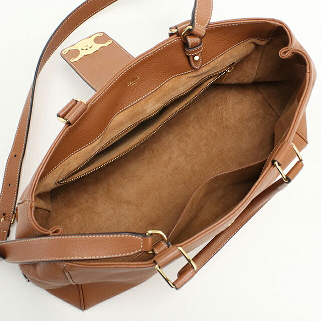 Used Celine tote bag ladies brand CELINE Triomphe 2WAY brown USDCE109276011