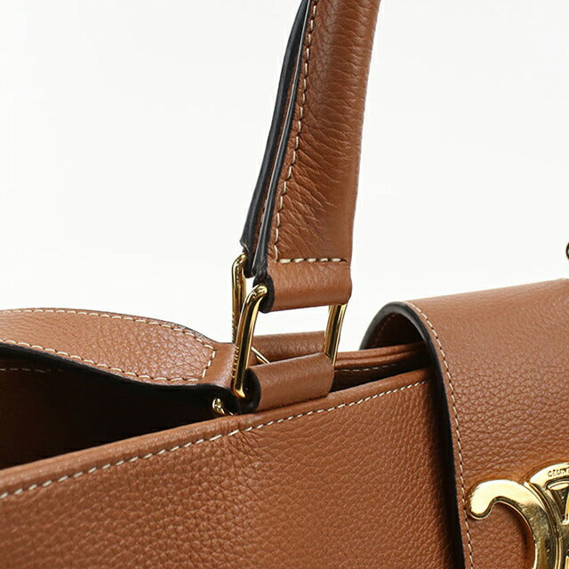 Used Celine tote bag ladies brand CELINE Triomphe 2WAY brown USDCE109276011
