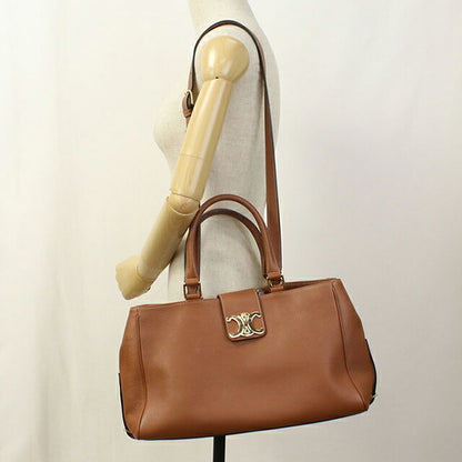 Used Celine tote bag ladies brand CELINE Triomphe 2WAY brown USDCE109276011