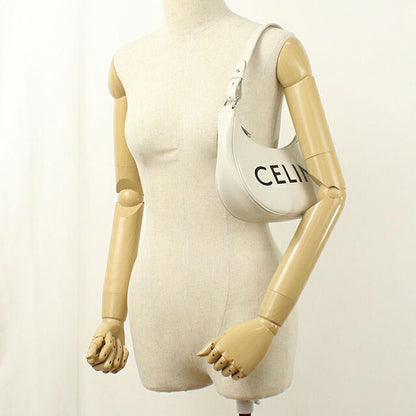 中古 セリーヌ セミショルダー レディース ブランド CELINE アヴァ ワンショルダー レザー 193953 ホワイト USDCE109798011