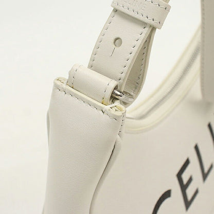 中古 セリーヌ セミショルダー レディース ブランド CELINE アヴァ ワンショルダー レザー 193953 ホワイト USDCE109798011