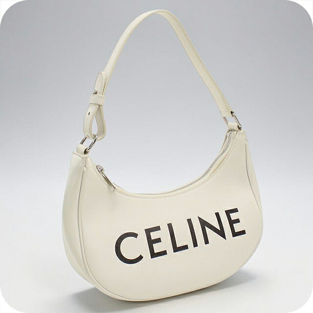 中古 セリーヌ セミショルダー レディース ブランド CELINE アヴァ ワンショルダー レザー 193953 ホワイト USDCE109798011