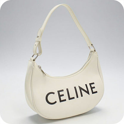 中古 セリーヌ セミショルダー レディース ブランド CELINE アヴァ ワンショルダー レザー 193953 ホワイト USDCE109798011