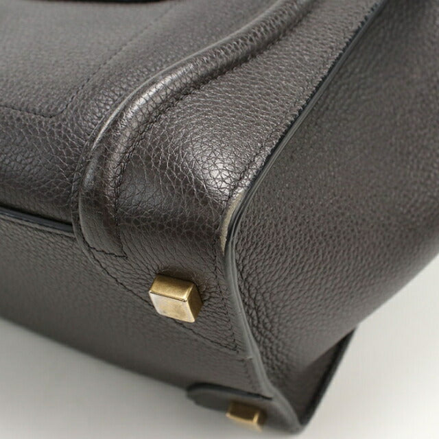 中古 セリーヌ トートバッグ レディース ブランド CELINE ラゲージ マイクロ ブラック USDCE110469011