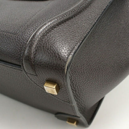 中古 セリーヌ トートバッグ レディース ブランド CELINE ラゲージ マイクロ ブラック USDCE110469011
