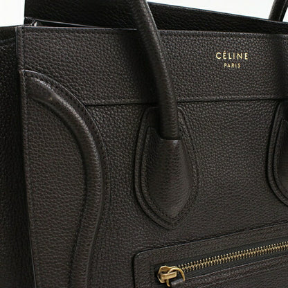 中古 セリーヌ トートバッグ レディース ブランド CELINE ラゲージ マイクロ ブラック USDCE110469011