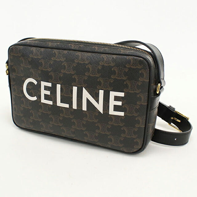 中古 セリーヌ 斜め掛け ショルダーバッグ メンズ ブランド CELINE トリオンフキャンバス ミディアムメッセンジャーバッグ 194502CIM.38OG USDCE110489011