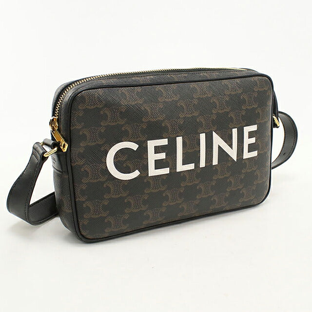 中古 セリーヌ 斜め掛け ショルダーバッグ メンズ ブランド CELINE トリオンフキャンバス ミディアムメッセンジャーバッグ 194502CIM.38OG USDCE110489011